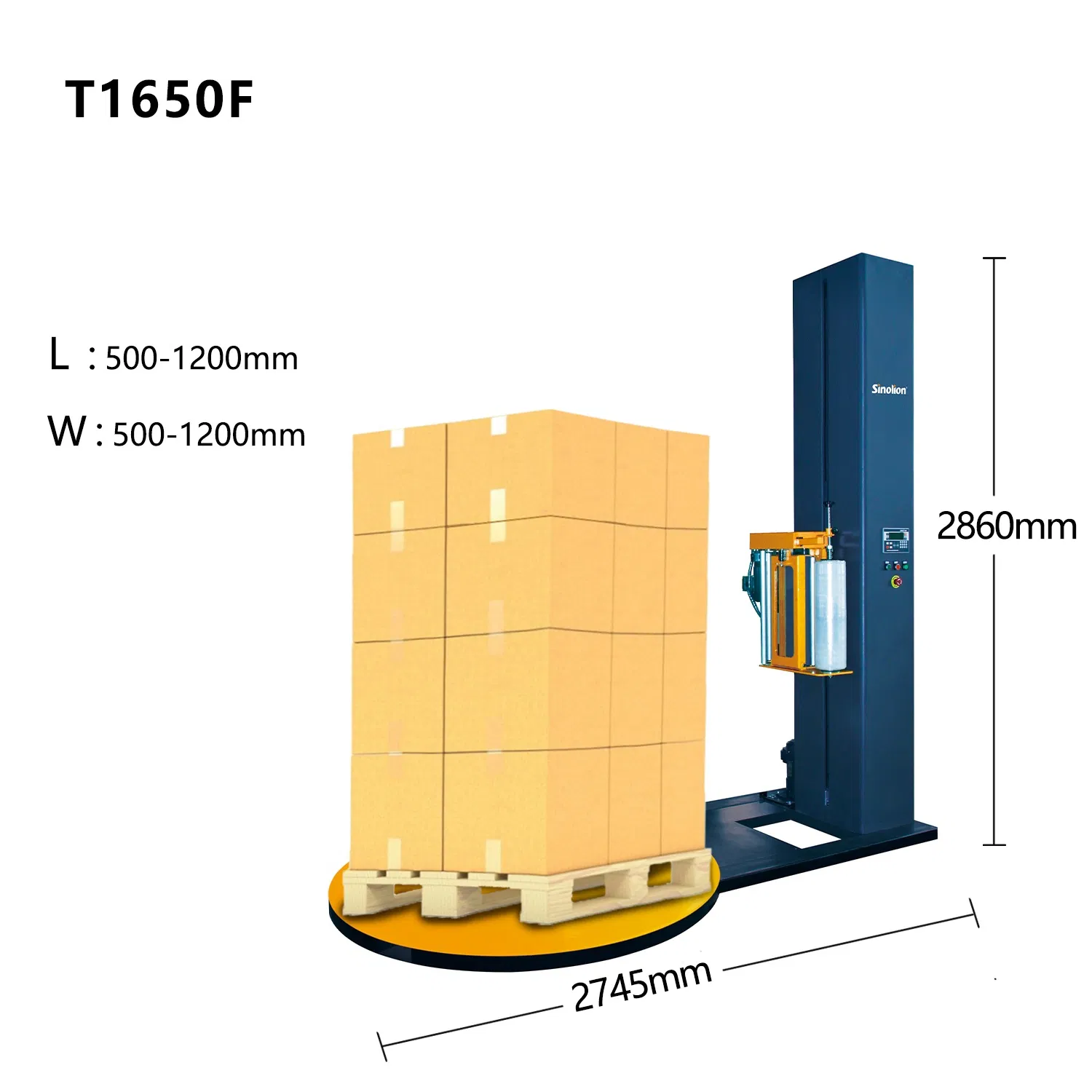 Automatic LLDPE Pallet Stretch Wrapping Machine