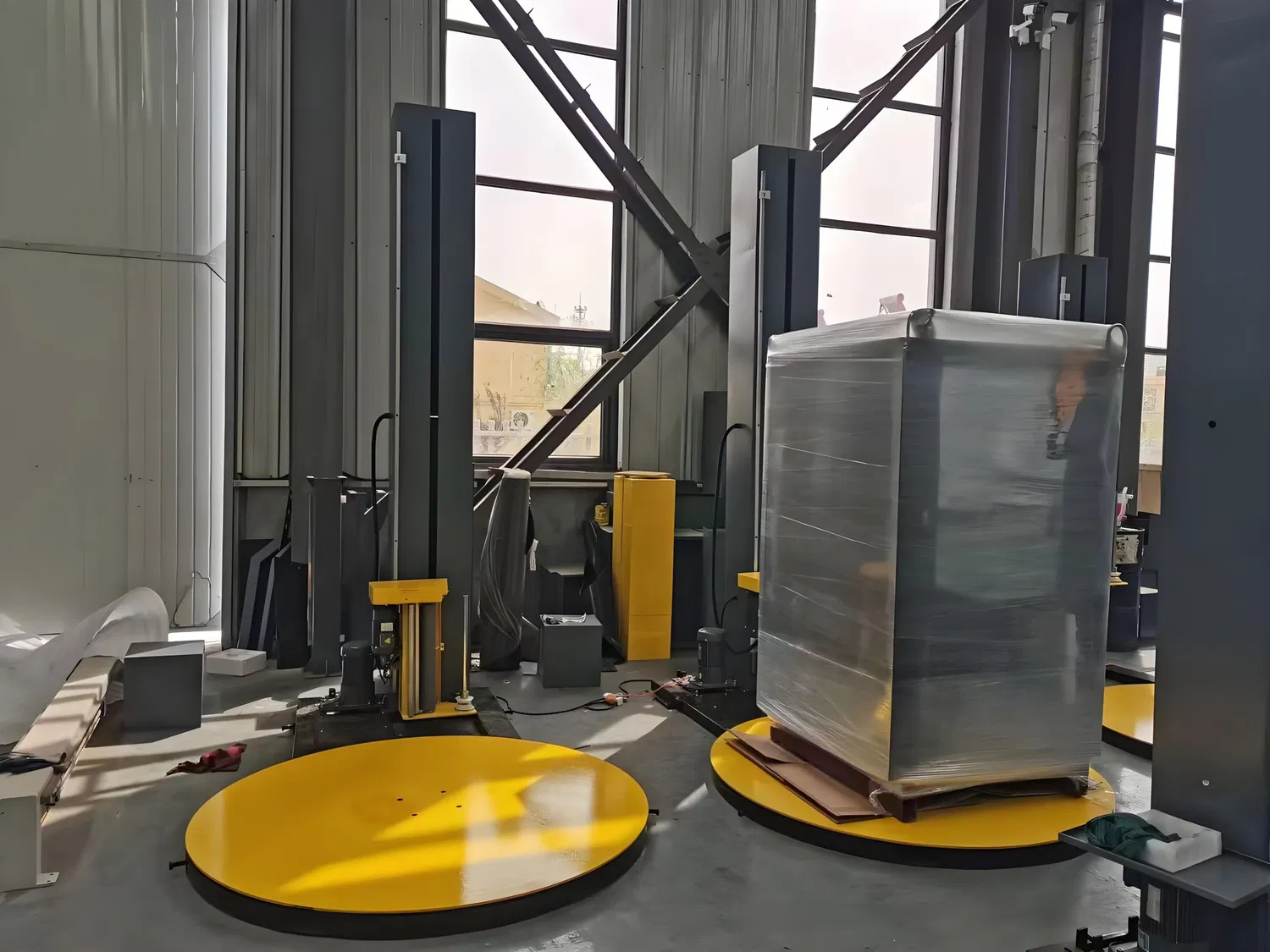 Automatic LLDPE Pallet Stretch Wrapping Machine