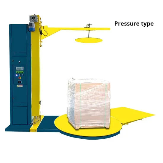 Automatic Pallet Wrapping Machine with PLC Control System